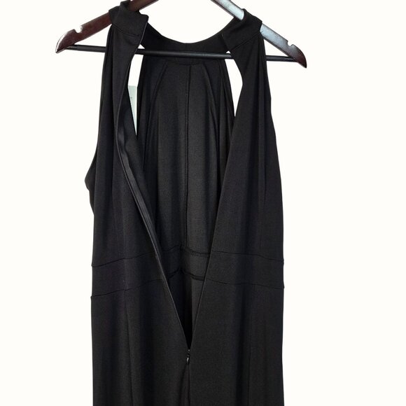 Berydress Black Sleeveless Halter Neck Full Length Mermaid Cocktail Gown XL NWT - Picture 5 of 8